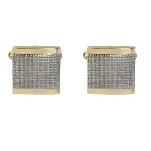 Gold Silver Cufflinks