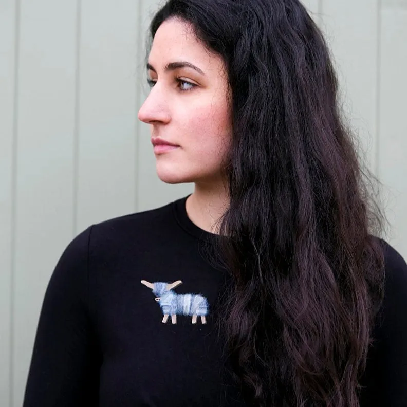 Highland Cow Brooch