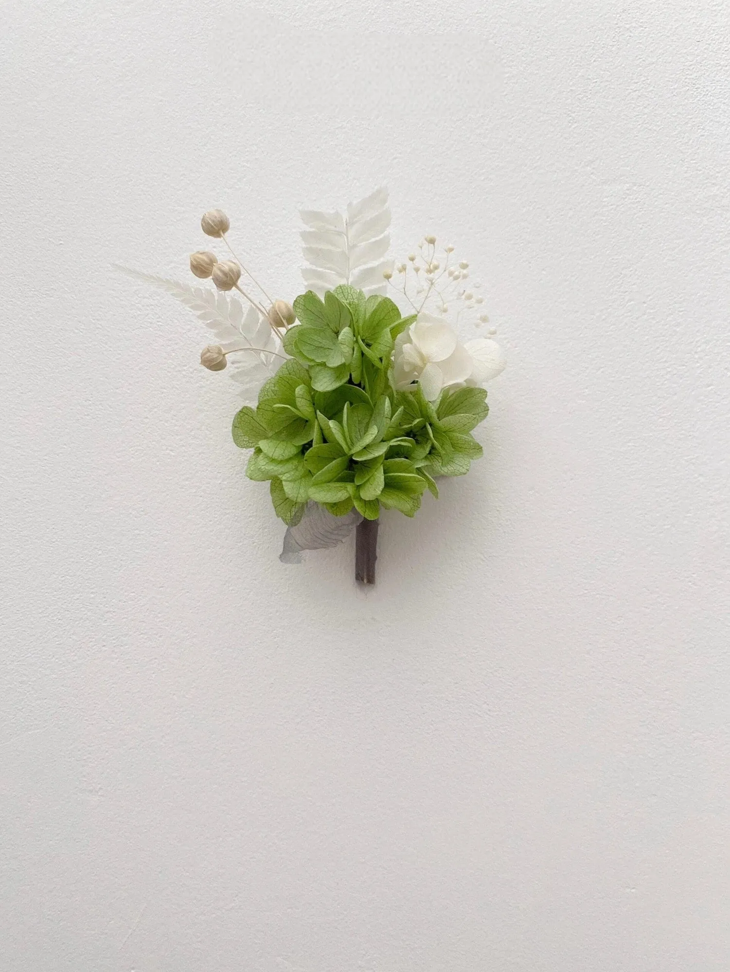 Hydrangea and Rose Preserved Flower Boutonniere Collection – Wedding Keepsakes