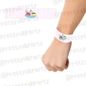 Ice Cream Theme Wrist Bands - Pack of 10