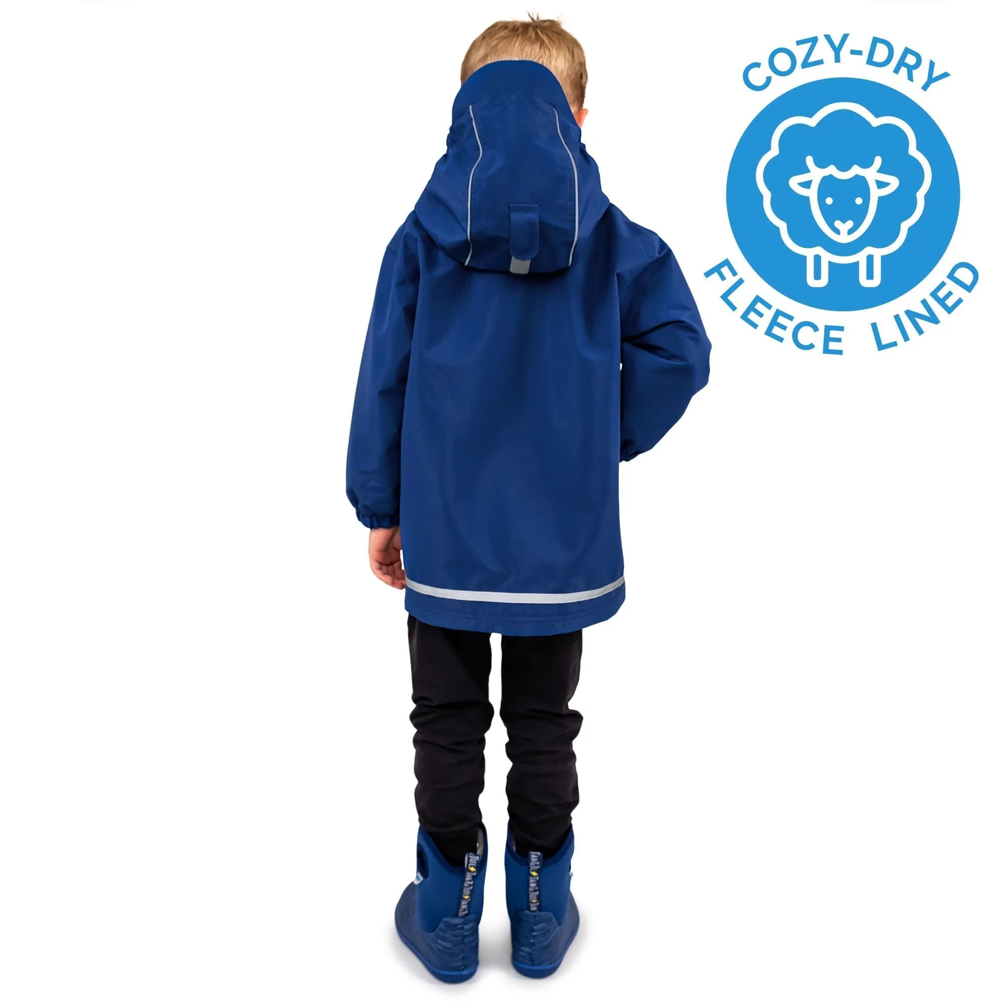 Jan & Jul Cozy-Dry Rain Jacket - Nebula Blue