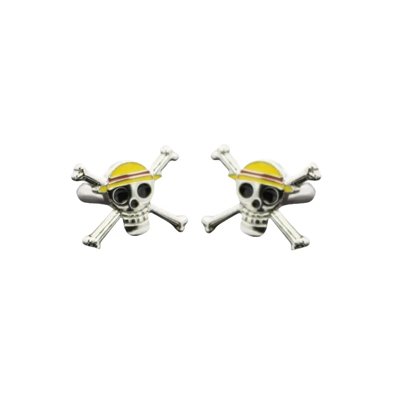 King of Pirates Straw Hat Pirates Skull Head Swank Cufflinks