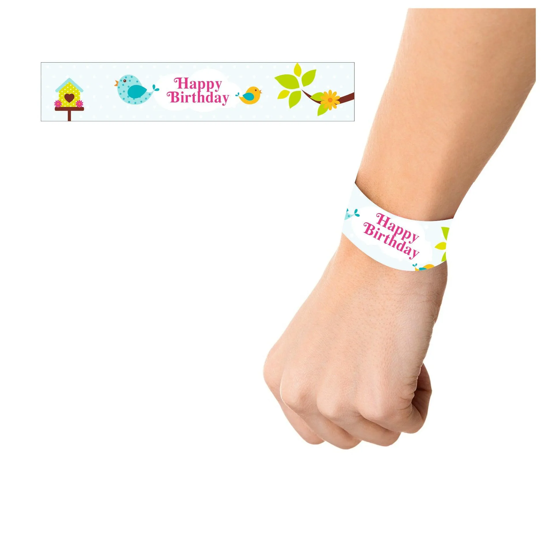 Little Bird Theme Wrist Bands - Pack of 10