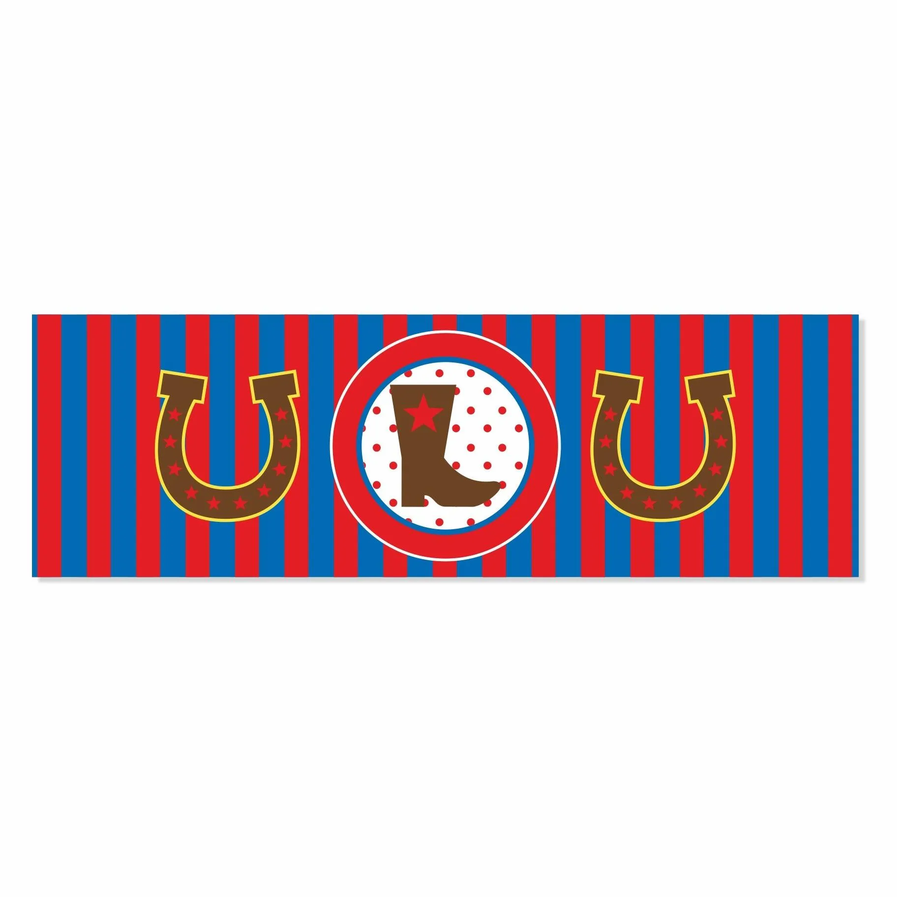 Little Cowboy Theme Wrist Bands - Pack of 10