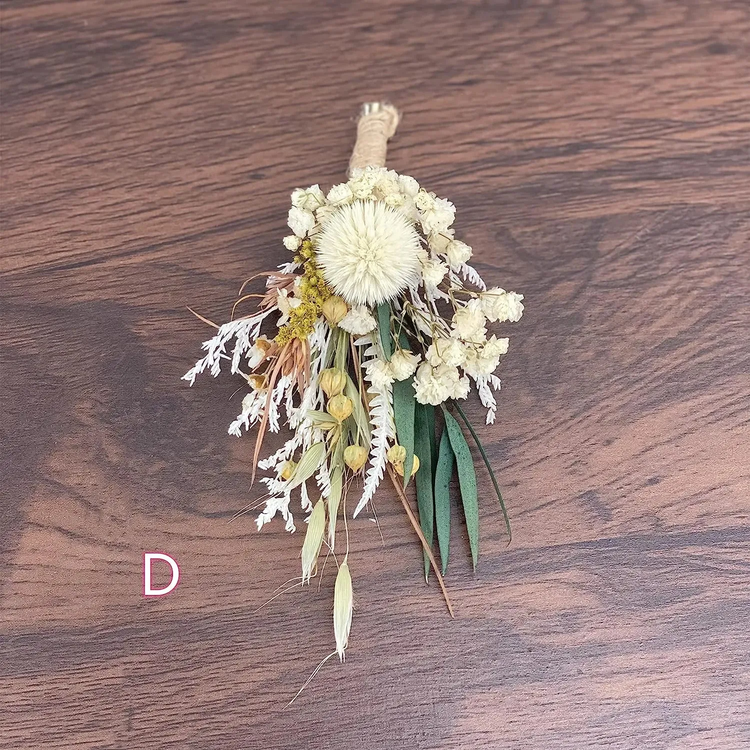 Mini Dried Flower Boutonnieres