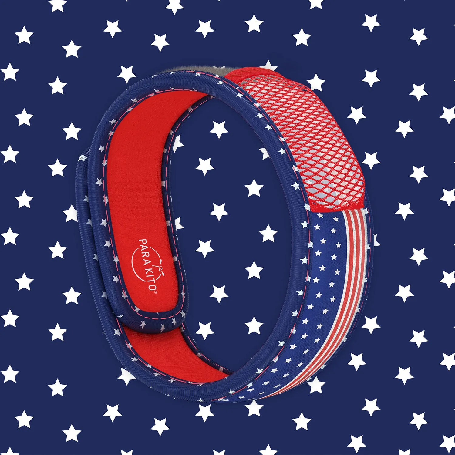 Mosquito Repellent Wristband with 2 refills - Patriot - USA Flag