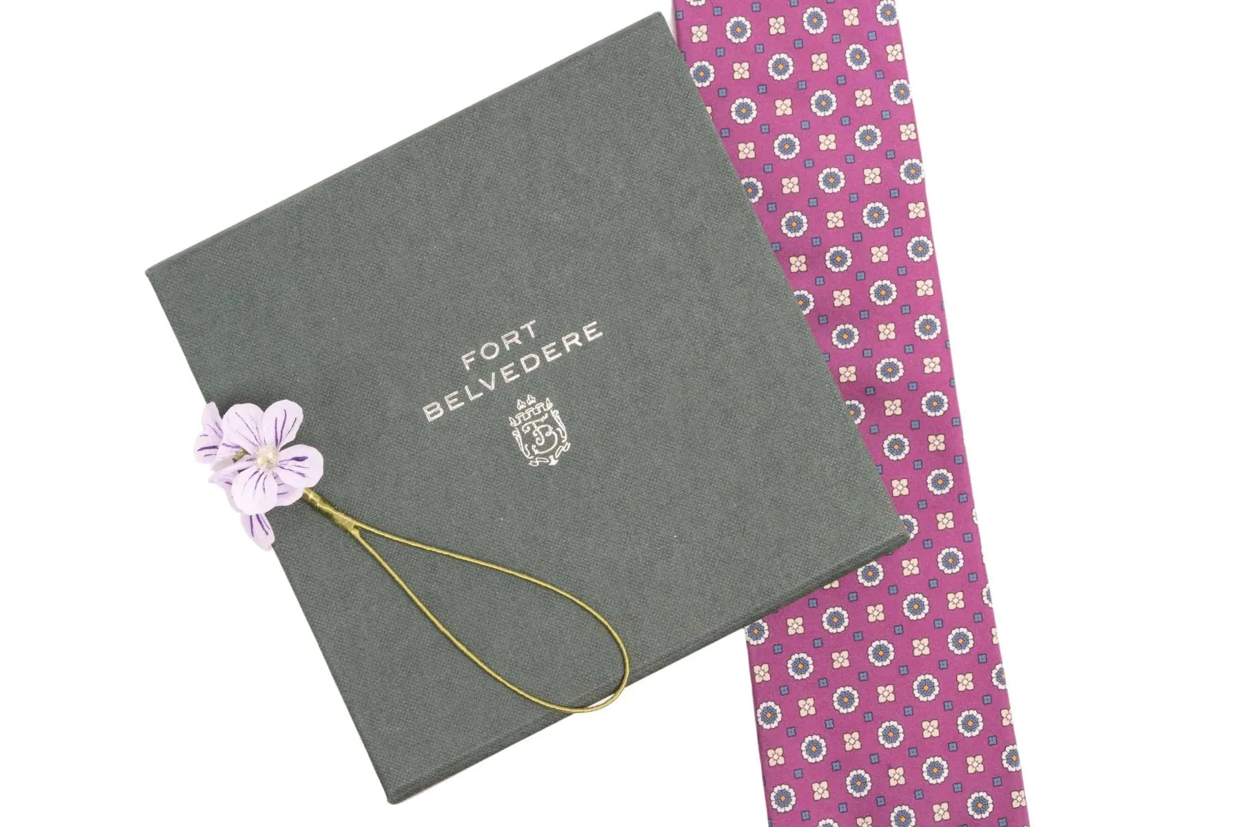 Pale Violet Triple Wood Sorrel Boutonnière Flower