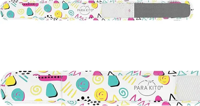 PARA'KITO Mosquito Insect & Bug Protection Wristband - Mosquito Stickers & Bug Spray Alternative - Summer Essentials, Beach Accessories, Hiking & Camping Essentials - Natural Essential Oils (Candy)