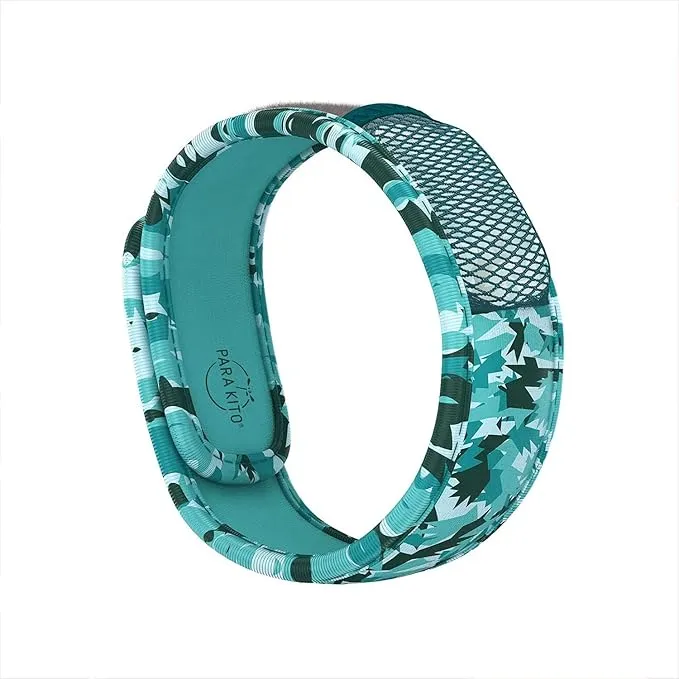 PARA'KITO Mosquito Insect & Bug Protection Wristband - Mosquito Stickers & Bug Spray Alternative - Summer Essentials, Beach Accessories, Hiking & Camping Essentials - Natural Essential Oils (Conceal)