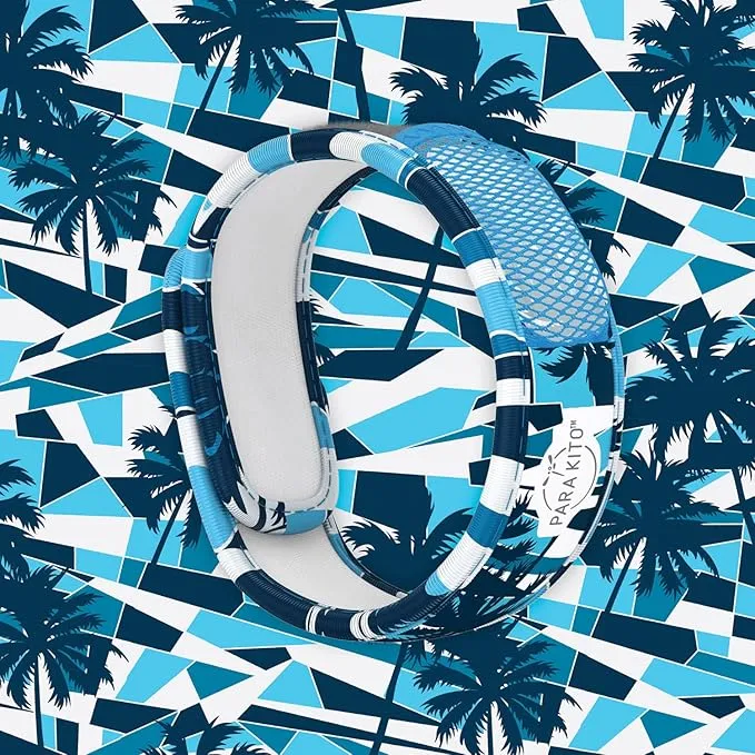 PARA'KITO Mosquito Insect & Bug Protection Wristband - Mosquito Stickers & Bug Spray Alternative - Summer Essentials, Beach Accessories, Hiking & Camping Essentials - Natural Essential Oils (Islander)