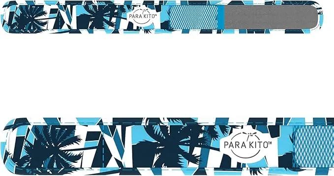 PARA'KITO Mosquito Insect & Bug Protection Wristband - Mosquito Stickers & Bug Spray Alternative - Summer Essentials, Beach Accessories, Hiking & Camping Essentials - Natural Essential Oils (Islander)