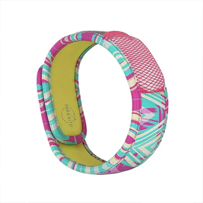 PARA'KITO Mosquito Insect & Bug Protection Wristband - Mosquito Stickers & Bug Spray Alternative - Summer Essentials, Beach Accessories, Hiking & Camping Essentials - Natural Essential Oils (Key West)