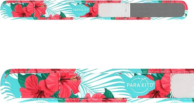 PARA'KITO Mosquito Insect & Bug Protection Wristband - Mosquito Stickers & Bug Spray Alternative - Summer Essentials, Beach Accessories, Hiking & Camping Essentials - Natural Essential Oils (Paradise)