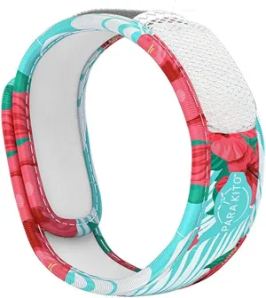PARA'KITO Mosquito Insect & Bug Protection Wristband - Mosquito Stickers & Bug Spray Alternative - Summer Essentials, Beach Accessories, Hiking & Camping Essentials - Natural Essential Oils (Paradise)