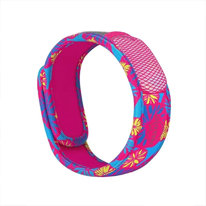 PARA'KITO Mosquito Insect & Bug Protection Wristband - Mosquito Stickers & Bug Spray Alternative - Summer Essentials, Beach Accessories, Hiking & Camping Essentials - Natural Essential Oils (Sunshine)