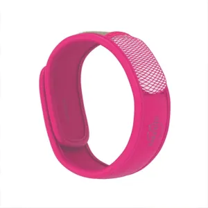 PARA'KITO Mosquito Insect & Bug Protection Wristband - Mosquito Stickers, Bug Spray Alternative Essentials for Beach, Camping, Desert Hiking, Christmas Bonfires - Natural Essential Oils (Fuchsia)