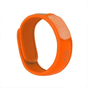 PARA'KITO Mosquito Insect & Bug Protection Wristband - Mosquito Stickers, Bug Spray Alternative Essentials for Beach, Camping, Desert Hiking, Christmas Bonfires - Natural Essential Oils (Orange)