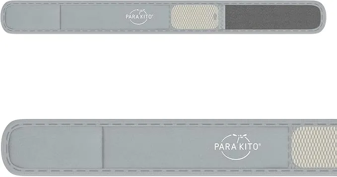 PARA'KITO Mosquito Insect & Bug Protection Wristband - Mosquito Stickers, Bug Spray Alternative Essentials for Beach, Camping, Desert Hiking, Christmas Bonfires - Natural Essential Oils (Smokey Grey)