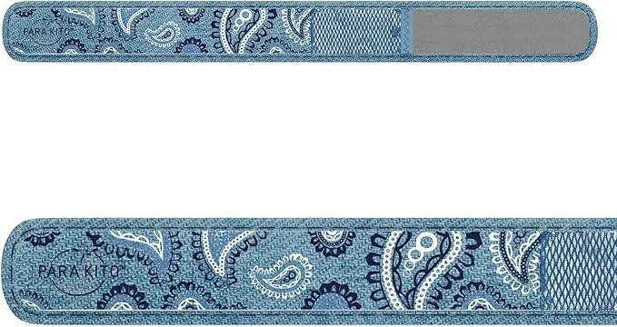 PARA'KITO Mosquito Insect & Bug Protection Wristband - Mosquito Stickers, Bug Spray Alternative - Summer Essentials, Beach Accessories, Hiking, Camping Essentials - Natural Essential Oils (Blue Jeans)
