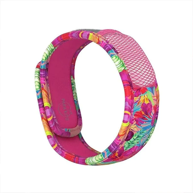 PARA'KITO Mosquito Insect & Bug Protection Wristband - Mosquito Stickers, Bug Spray Alternative - Summer Essentials, Beach Accessories, Hiking, Camping Essentials - Natural Essential Oils (Summertime)