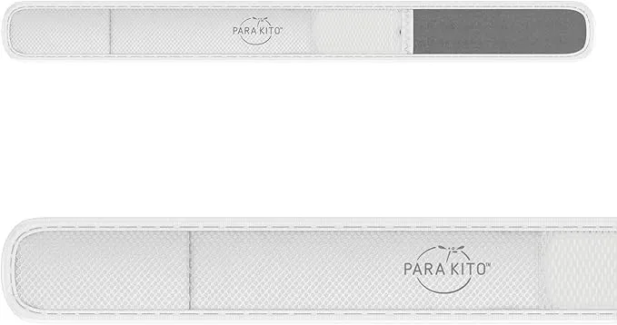PARA'KITO Mosquito Insect & Bug Repellent Wristband - Waterproof, Outdoor Pest Repeller Bracelet w/Natural Essential Oils (White)