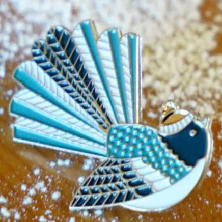 Piwakawaka - Fantail Enamel Pin