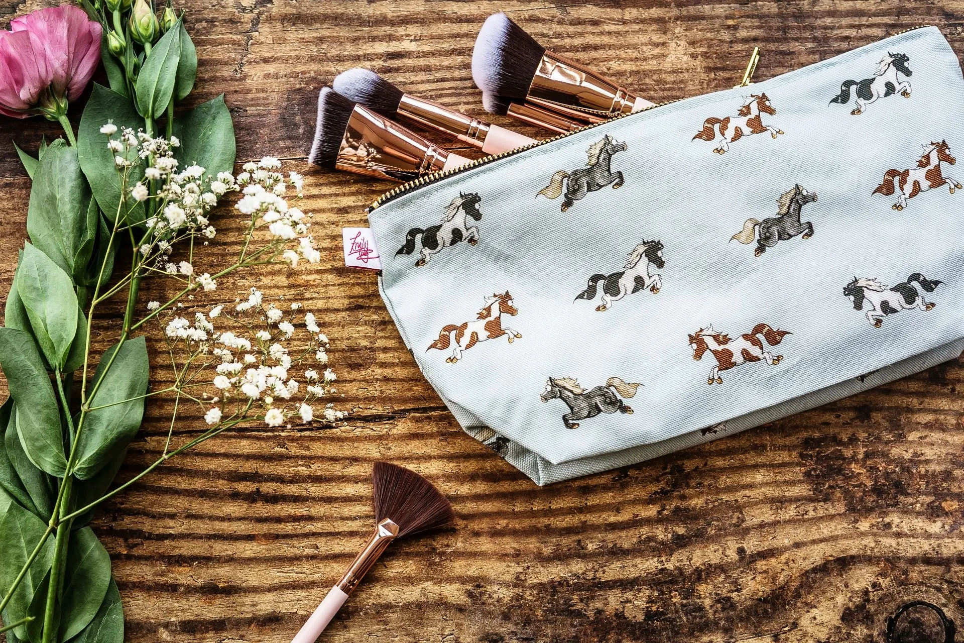Pony Pattern Wash Bag