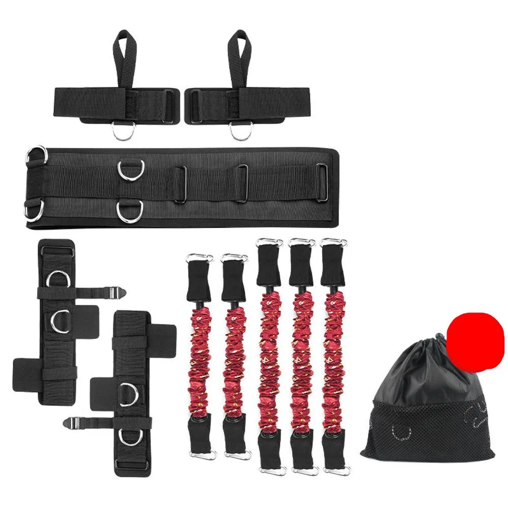 Premium Boxing Resistance Band Set – Leg Strength & Agility Training Strap System for MMA, Muay Thai, Boxing, Basketball & Fitness – Adjustable, High-Quality Resistance Bands for Explosive Power