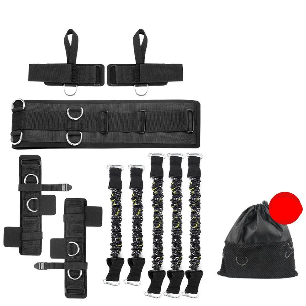 Premium Boxing Resistance Band Set – Leg Strength & Agility Training Strap System for MMA, Muay Thai, Boxing, Basketball & Fitness – Adjustable, High-Quality Resistance Bands for Explosive Power