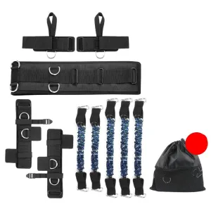 Premium Boxing Resistance Band Set – Leg Strength & Agility Training Strap System for MMA, Muay Thai, Boxing, Basketball & Fitness – Adjustable, High-Quality Resistance Bands for Explosive Power