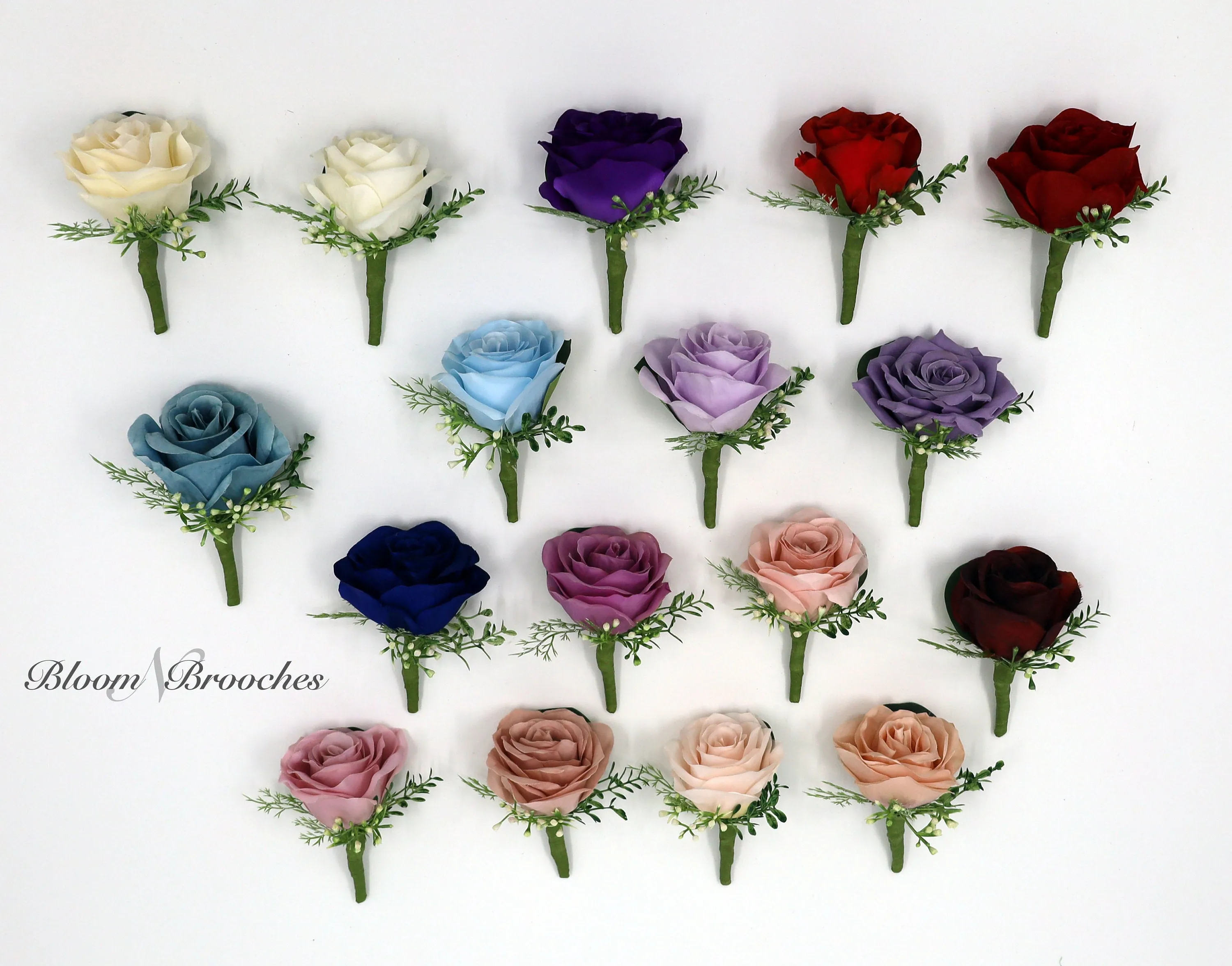Purple Boutonniere, Lilac, Mauve, Periwinkle Boutonniere for wedding, buttonhole, boutonniere for men, Groom & Groomsmen,  prom, silk