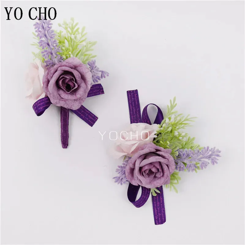 Purple Flowers Handmade Corsages and Boutonnieres