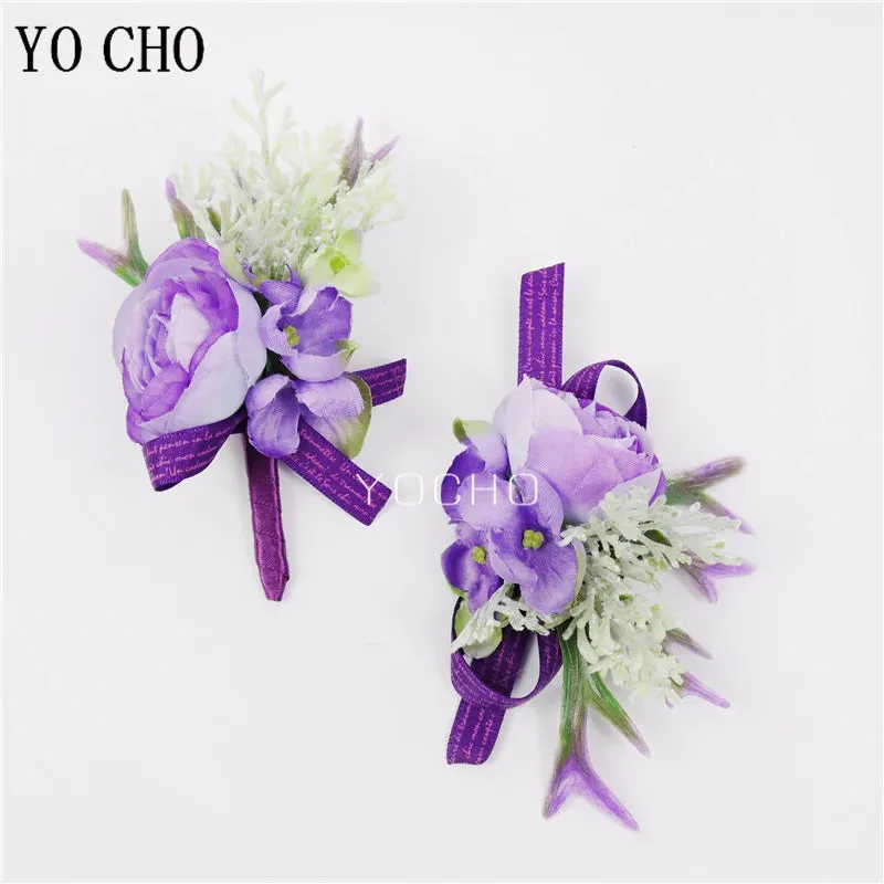 Purple Flowers Handmade Corsages and Boutonnieres