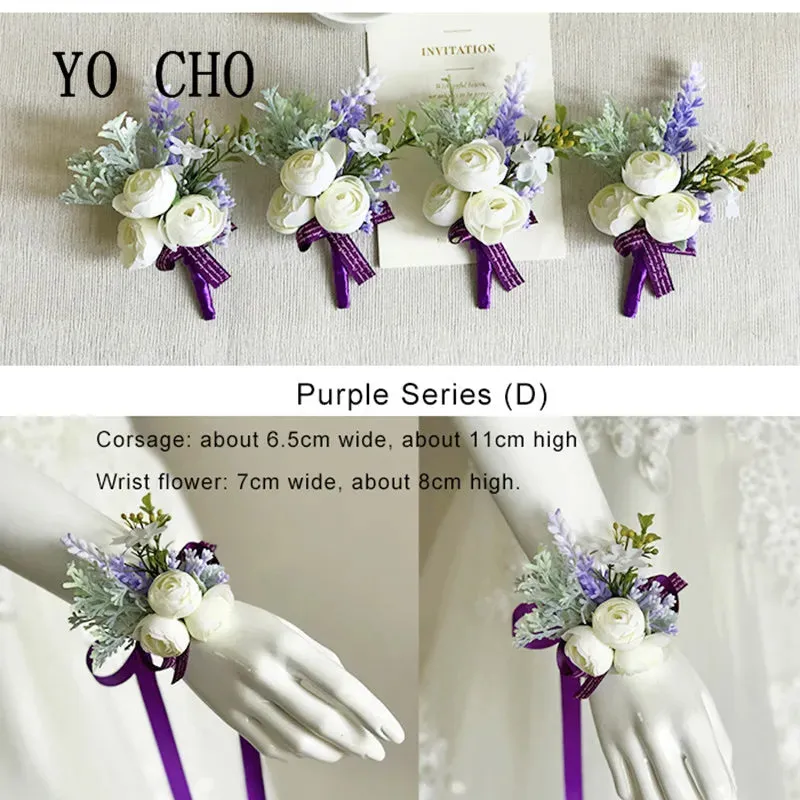 Purple Flowers Handmade Corsages and Boutonnieres
