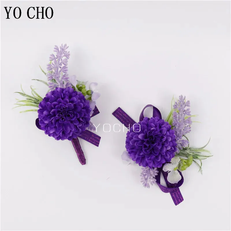 Purple Flowers Handmade Corsages and Boutonnieres