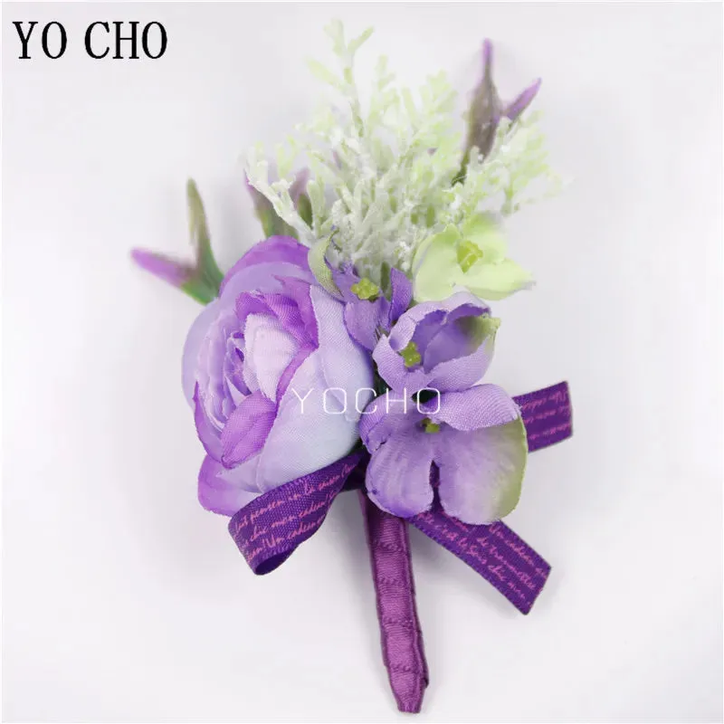 Purple Flowers Handmade Corsages and Boutonnieres