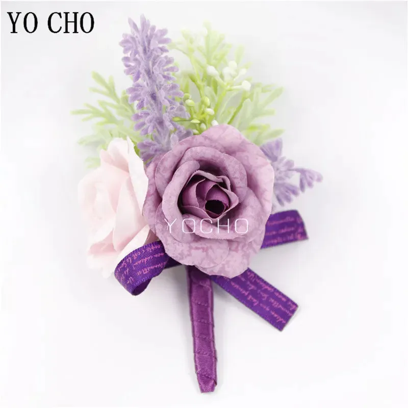Purple Flowers Handmade Corsages and Boutonnieres