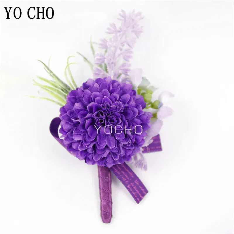 Purple Flowers Handmade Corsages and Boutonnieres