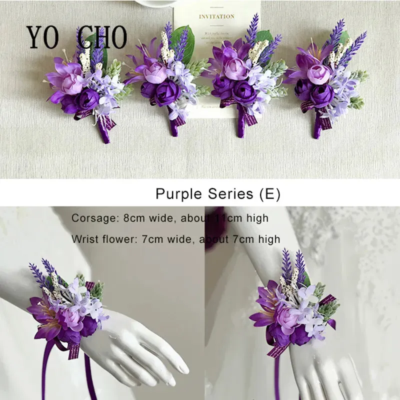 Purple Flowers Handmade Corsages and Boutonnieres