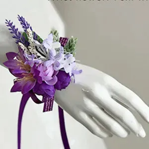 Purple Flowers Handmade Corsages and Boutonnieres