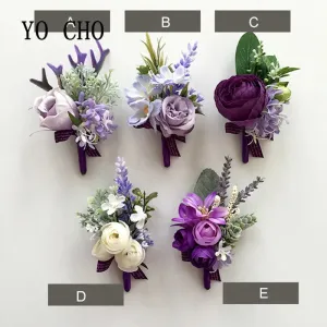 Purple Flowers Handmade Corsages and Boutonnieres