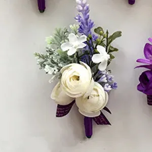 Purple Flowers Handmade Corsages and Boutonnieres