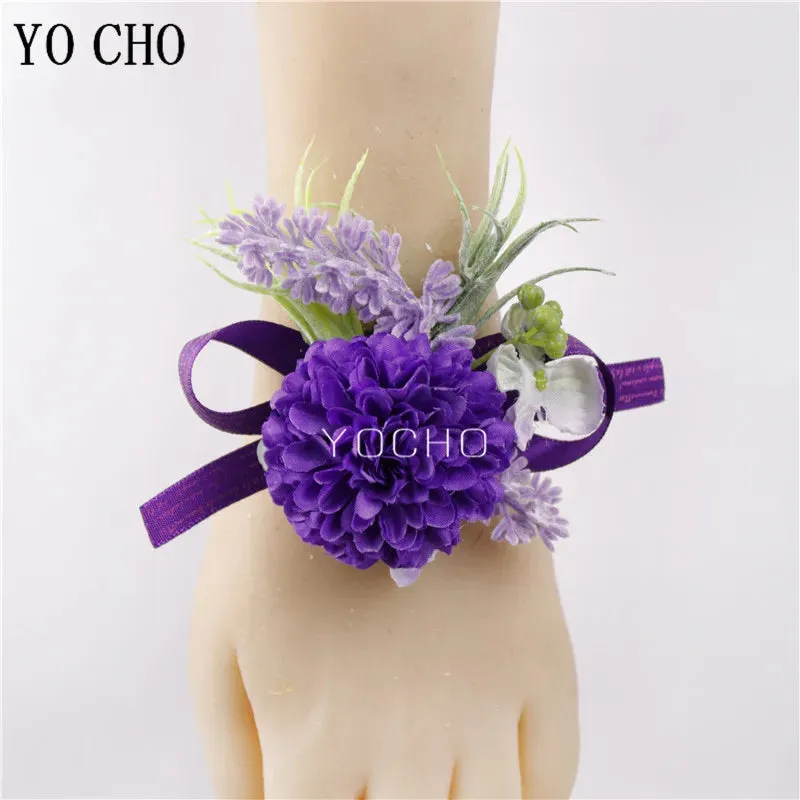 Purple Flowers Handmade Corsages and Boutonnieres