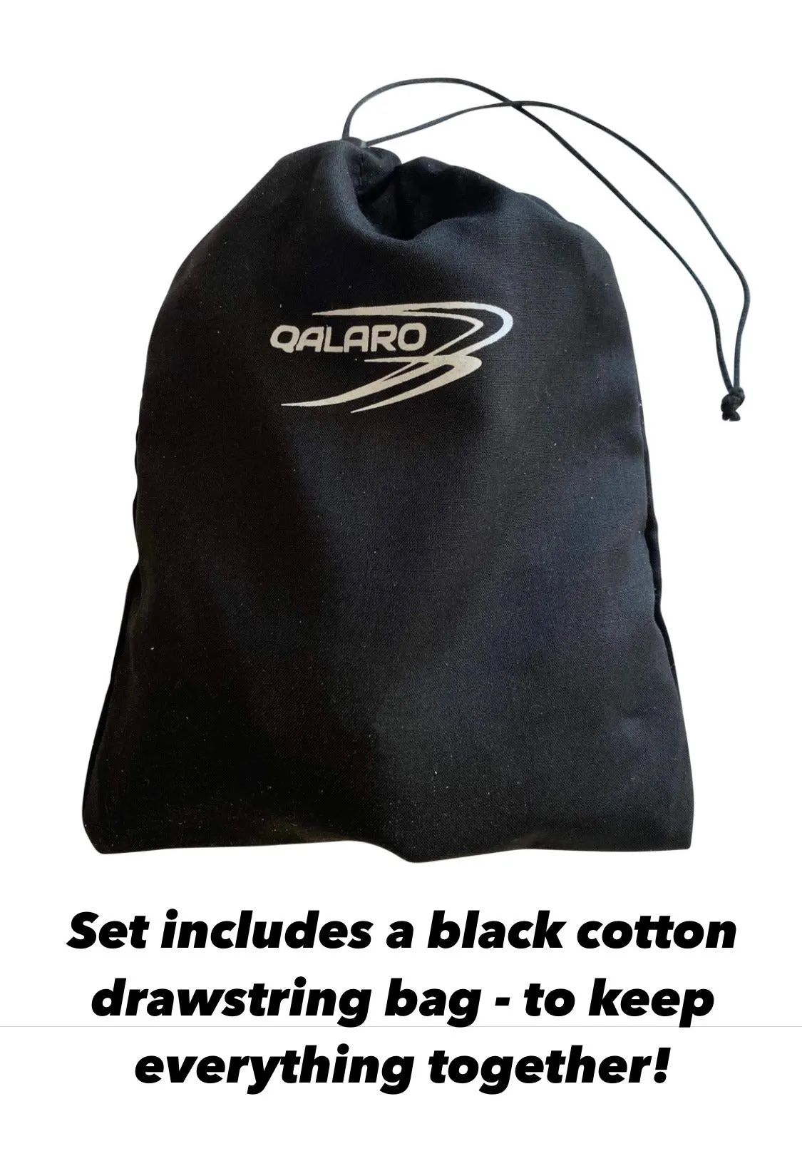 QALARO Double Buckle PRO Grips Set (Neoprene Wristbands)