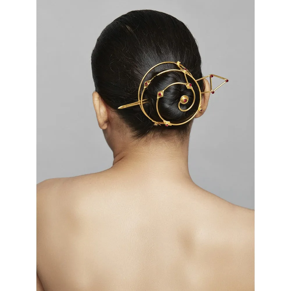 ROMA NARSINGHANI Ruby Rock Hairbun