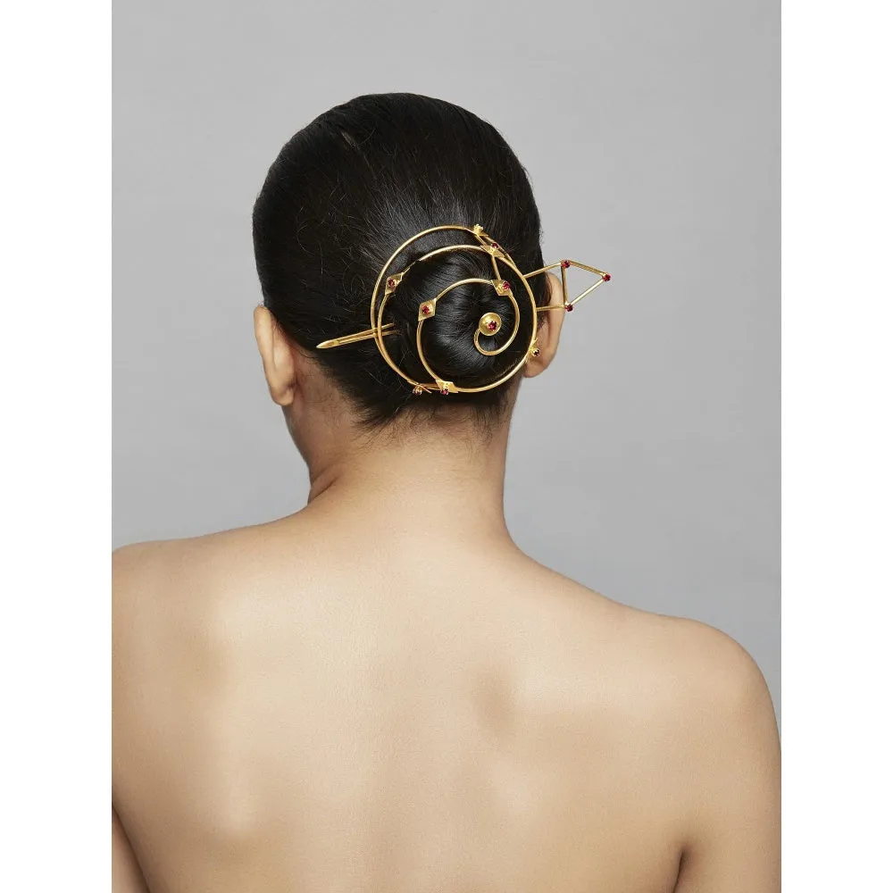 ROMA NARSINGHANI Ruby Rock Hairbun