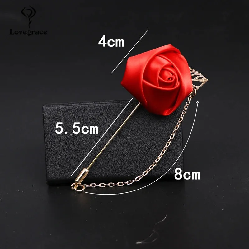 Rose Flowers Lapel Pin