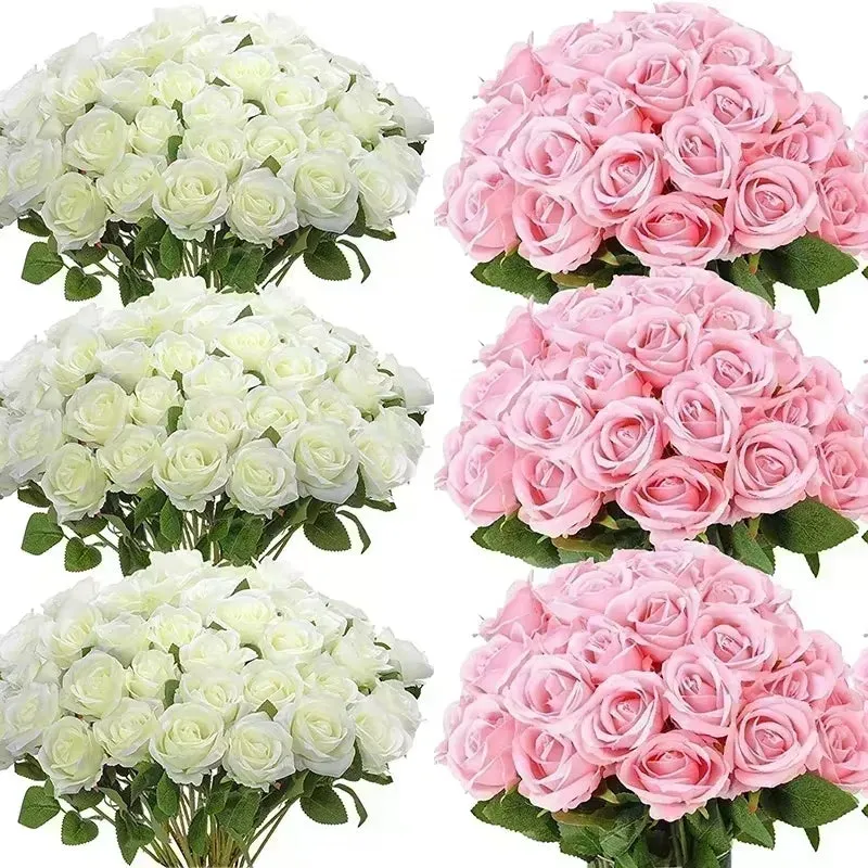RoseBliss™ – 50 Pcs Real-Look Silk Roses for Any Occasion!