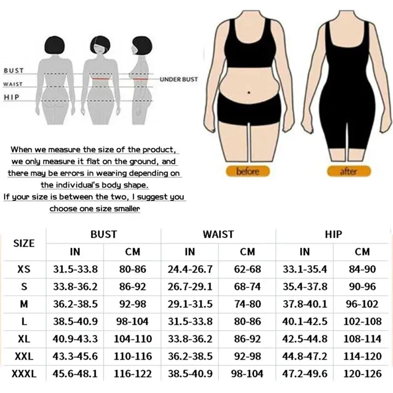 Shapewear High Compression Bodysuit Girdles with Brooches Bust for Daily and Post-Surgical Use Slimming Sheath Belly Women