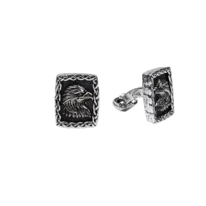 Silver or Silver and Bronze Eagle Cufflinks